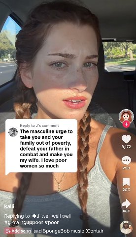 9-4 у Reply to comment The masculine urge to take you and your у family out of poverty, defeat your father in 8172 combat and make you A my wife. love poor women so much 283 480 lying to well well wel