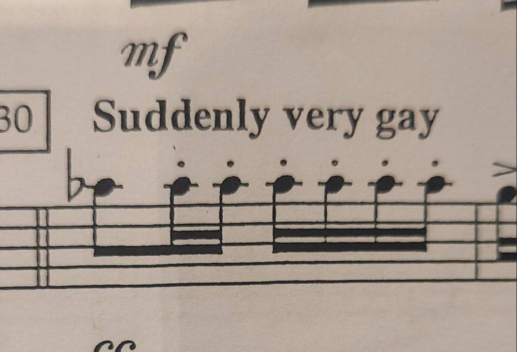 30 Suddenly very gay