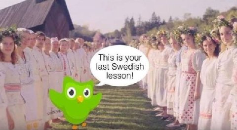 This is your last Swedish В lesson! 0.0 i
