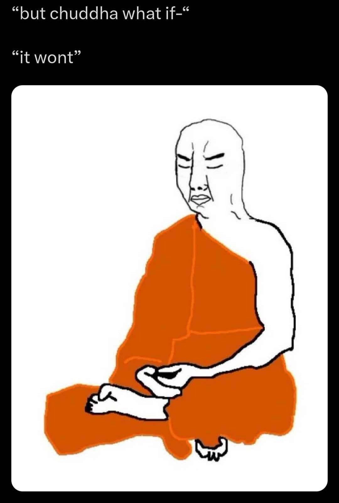 “but chuddha what if-“ “it wont”