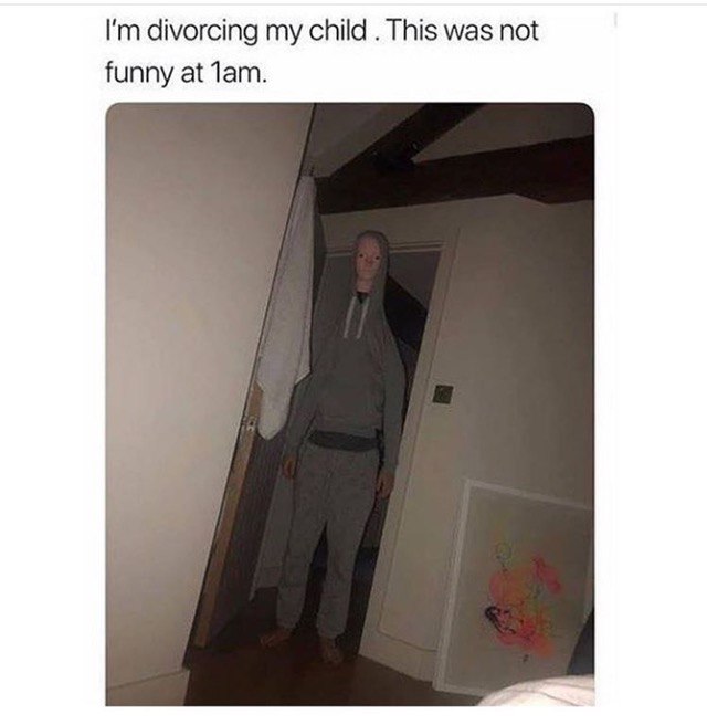 divorcing my child This was not funny at Лат.