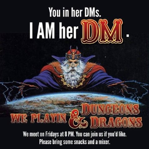 You in her DMs у В We meet on Fridays at 8 You can join if you'd like Please bring some snacks and a mixer