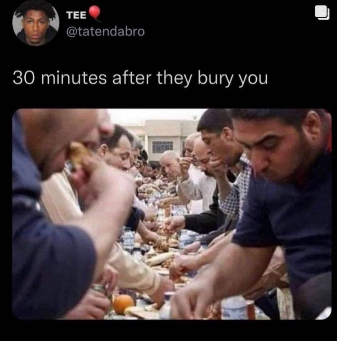 ТЕЕ @tatendabro 30 minutes after they bury you a у 9