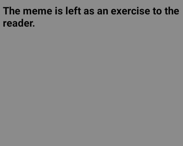 The тете is left as exercise to the reader.