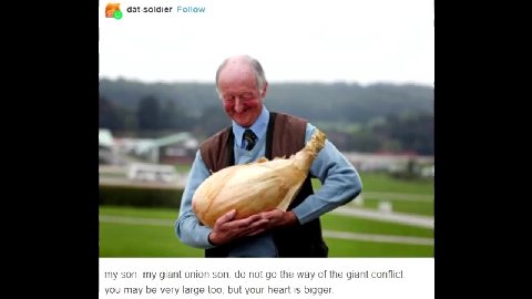 dat-soldier Follow you may be very large too, but your heart is bigger