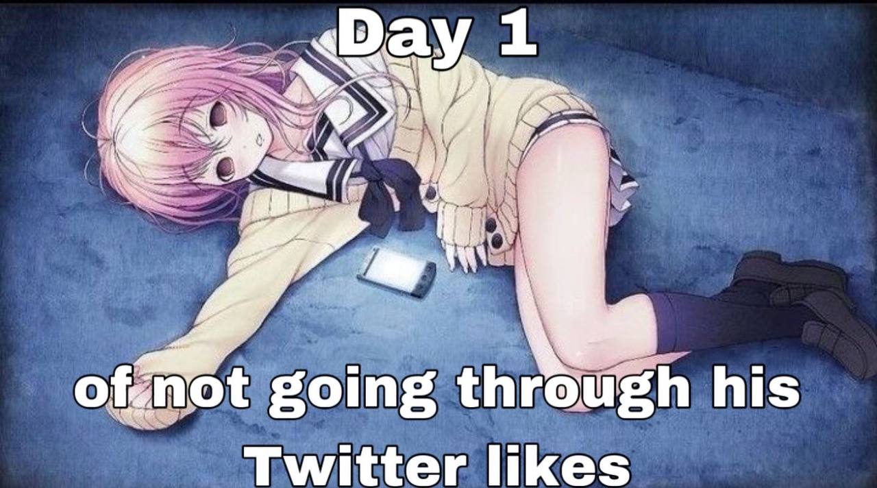 a 1 going through his Twitter likes