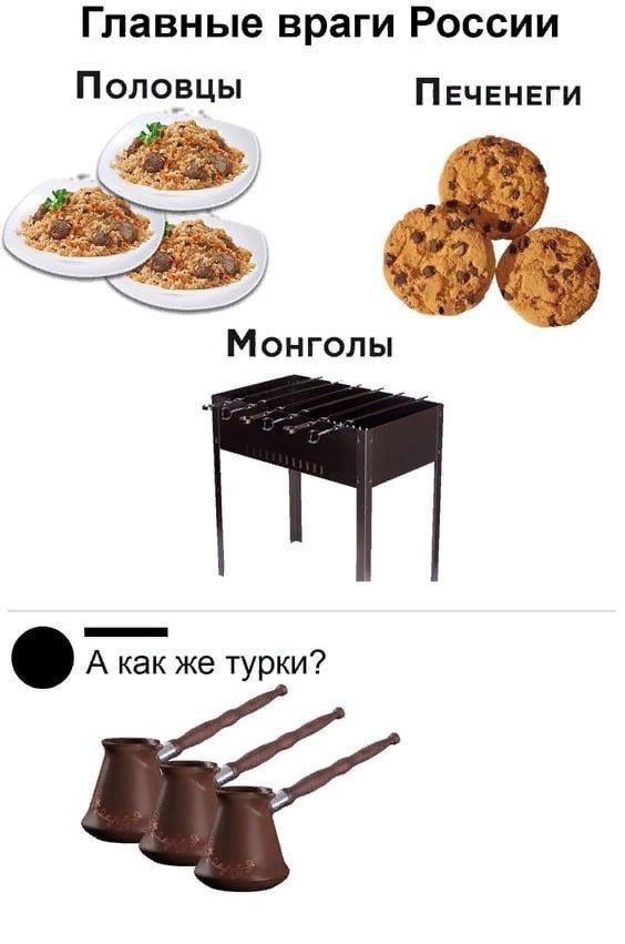 Главные враги России Половцы ПЕЧЕНЕГИ Монголы А как же турки?