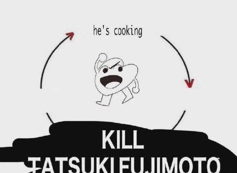 he's cooking