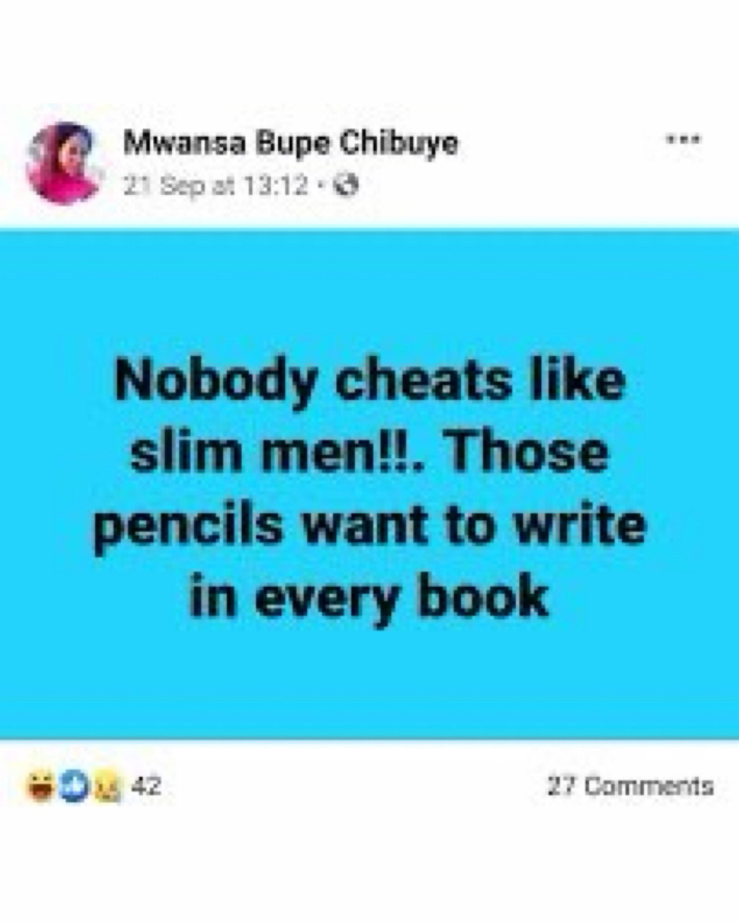 Mwansa Bupe Chibuye 21 Sep at 13:12
