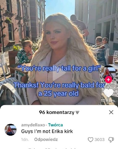 it «1 Thanks! Val а a molec ont 1%, 96 komentarzy amydellaxo- Tworca Guys not Erika kirk тат Odpowiedz 3003