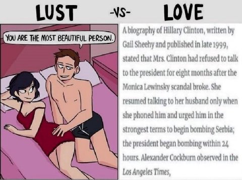 LOVE LUST A biography of Hillary Clinton, written YOU ARE THE MOST BEAUTIFUL RSON Gail Sheehy and published in late 1999, stated that Mrs. Clinton had refused to talk A to the president for eight mont