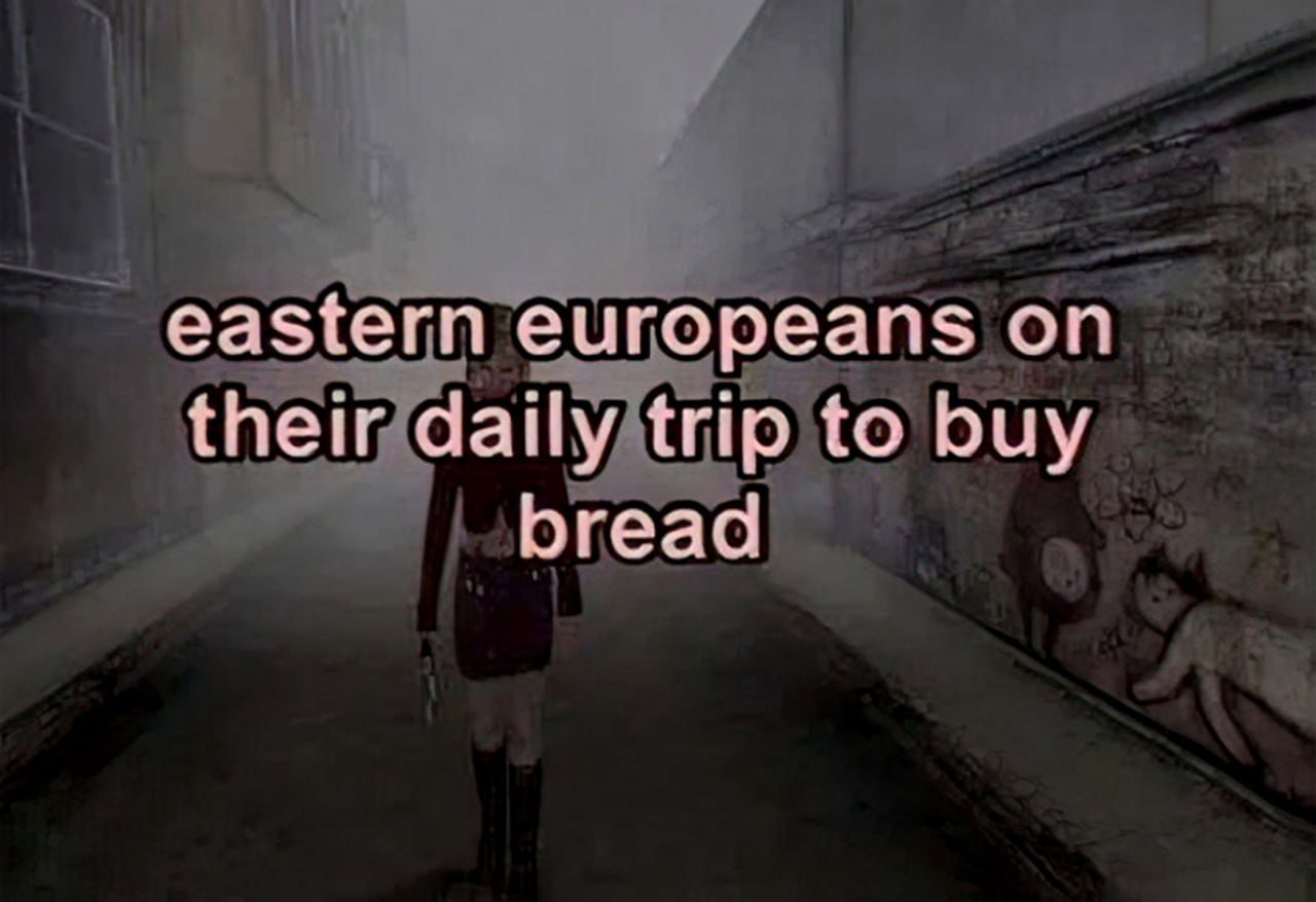 eastern europeans their daily trip to buy bread