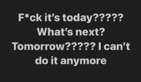 F*ck it's today????? What's next? it anymore