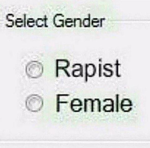 Select Gender Rapist Female