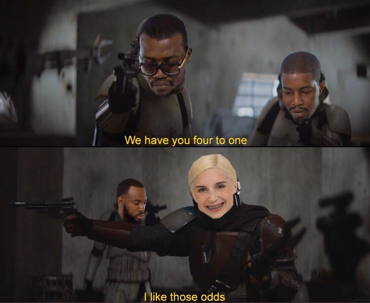 We have you four to one like those odds