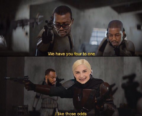 We have you four to one like those odds