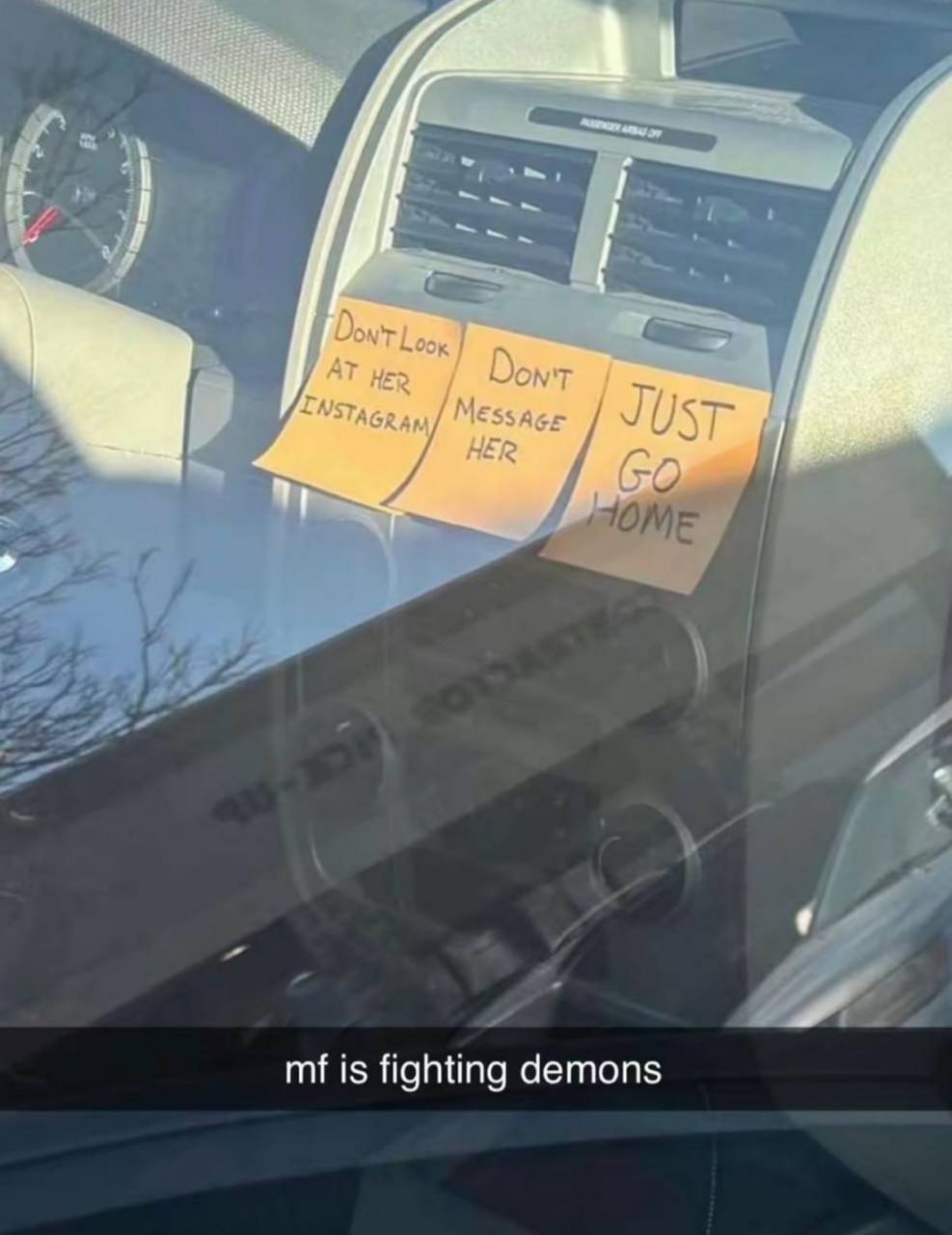 is fighting demons