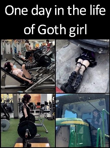 One day in the life of Goth girl