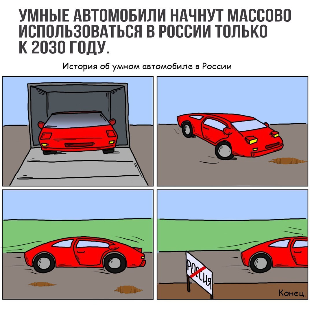 УМНЫЕ АВТОМОБИЛИ НАЧНУТ МАССОВО ИСПОЛЬЗОВАТЬСЯ В РОССИИ ТОЛЬКО К 2030 ГОДУ. История об умном автомобиле в России