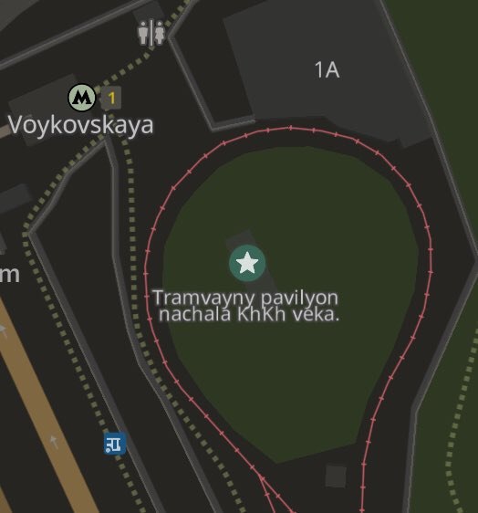 i 1A Voykovskaya Тгаглуаупу pavilyon nachala KhKh я