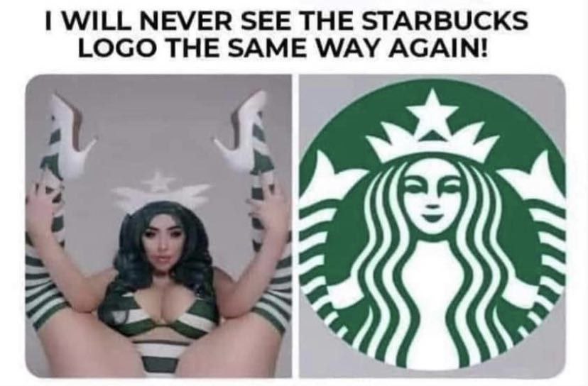 WILL NEVER SEE THE STARBUCKS LOGO THE SAME WAY AGAIN!