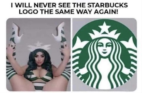 WILL NEVER SEE THE STARBUCKS LOGO THE SAME WAY AGAIN!