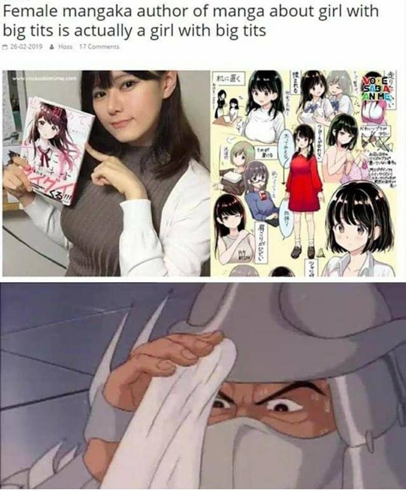 Female mangaka author of manga about girl with big is actually a girl with big tits med MY И