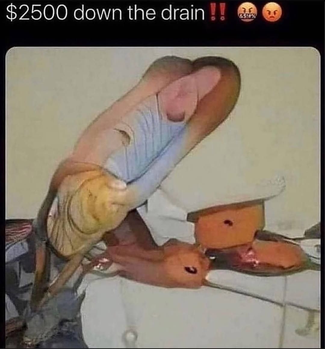 $2500 down the drain