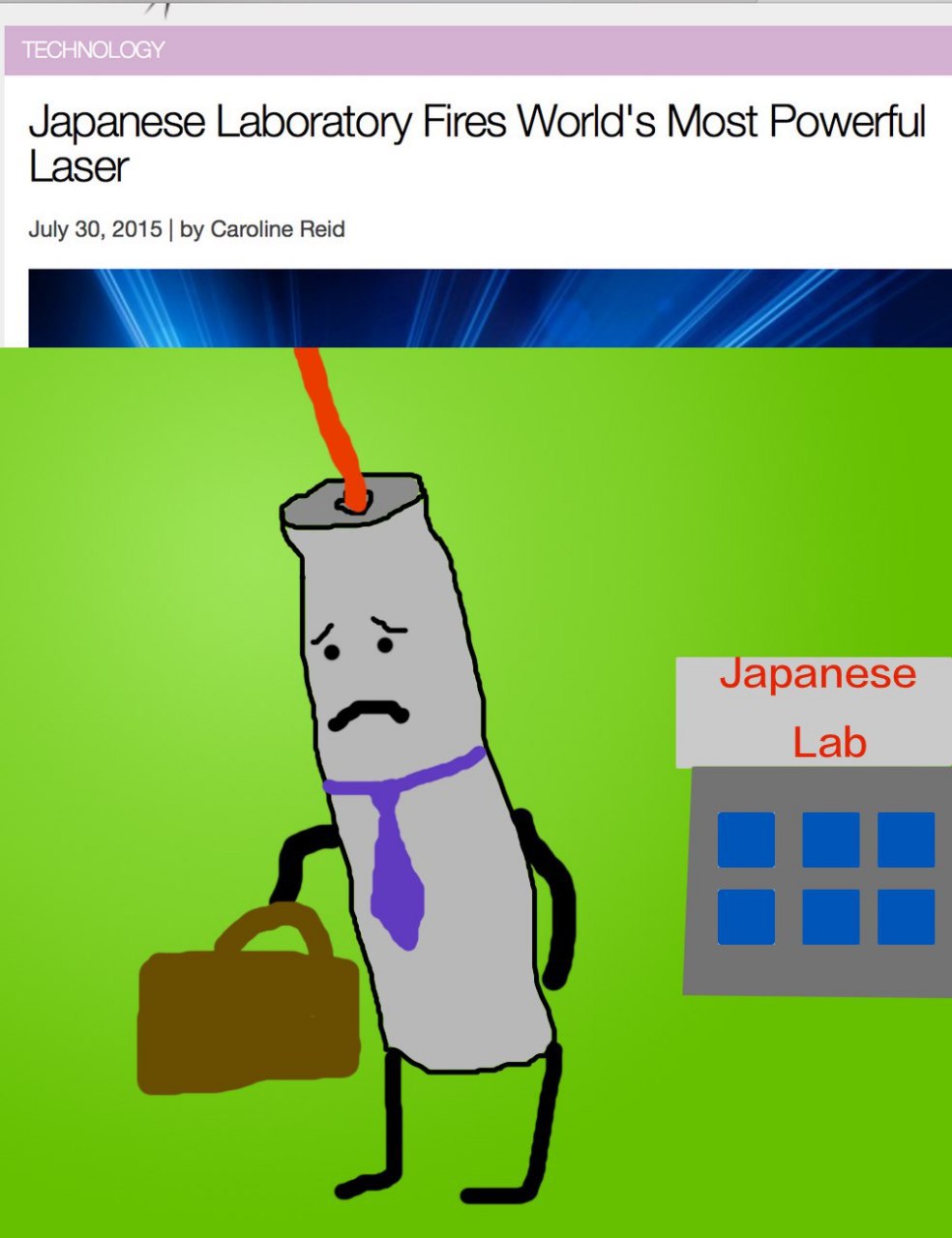 Japanese Laboratory Fires World's Most Powerful Laser July 30, 2015 Caroline Reid арапезе Lab