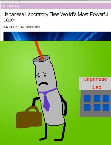 Japanese Laboratory Fires World's Most Powerful Laser July 30, 2015 Caroline Reid арапезе Lab