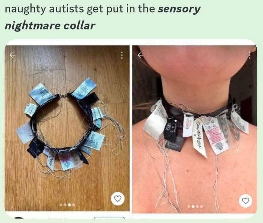 naughty autists get put the sensory nightmare collar i 4 i We