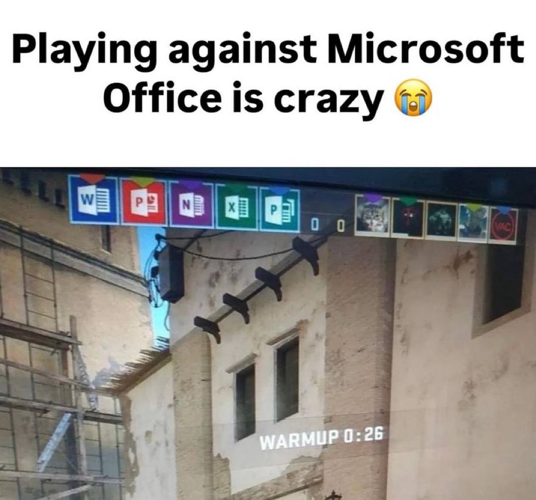 Playing against Microsoft Office is crazy (8 0:26