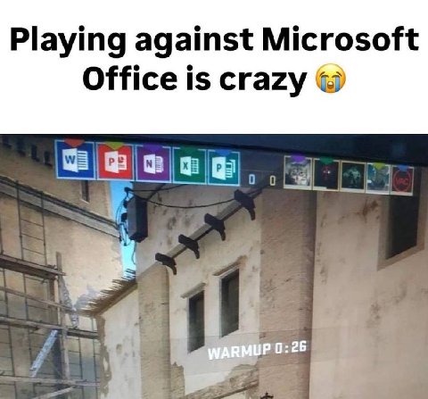 Playing against Microsoft Office is crazy (8 0:26