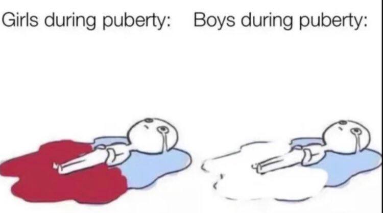 Girls during puberty: Boys during puberty: