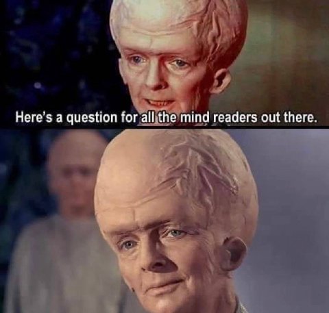 Here's a question for all the mind readers out there 1