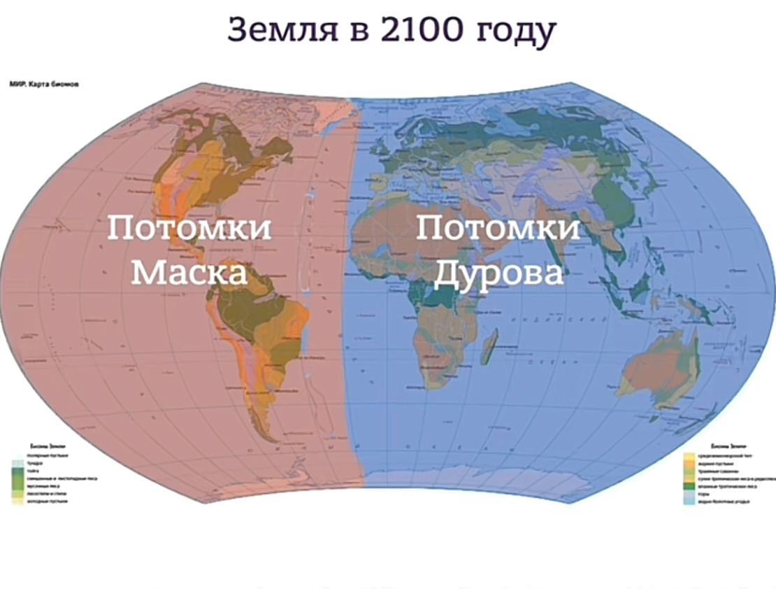 Земля в 2100 году Потомки Потомки Маска Дурова