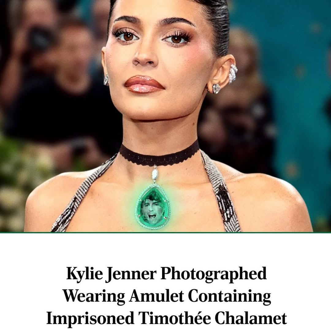 6 Kylie Jenner Photographed Wearing Amulet Containing Imprisoned Timothée Chalamet