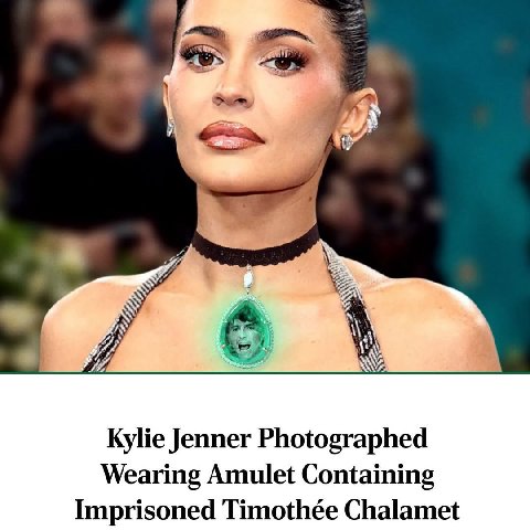 6 Kylie Jenner Photographed Wearing Amulet Containing Imprisoned Timothée Chalamet