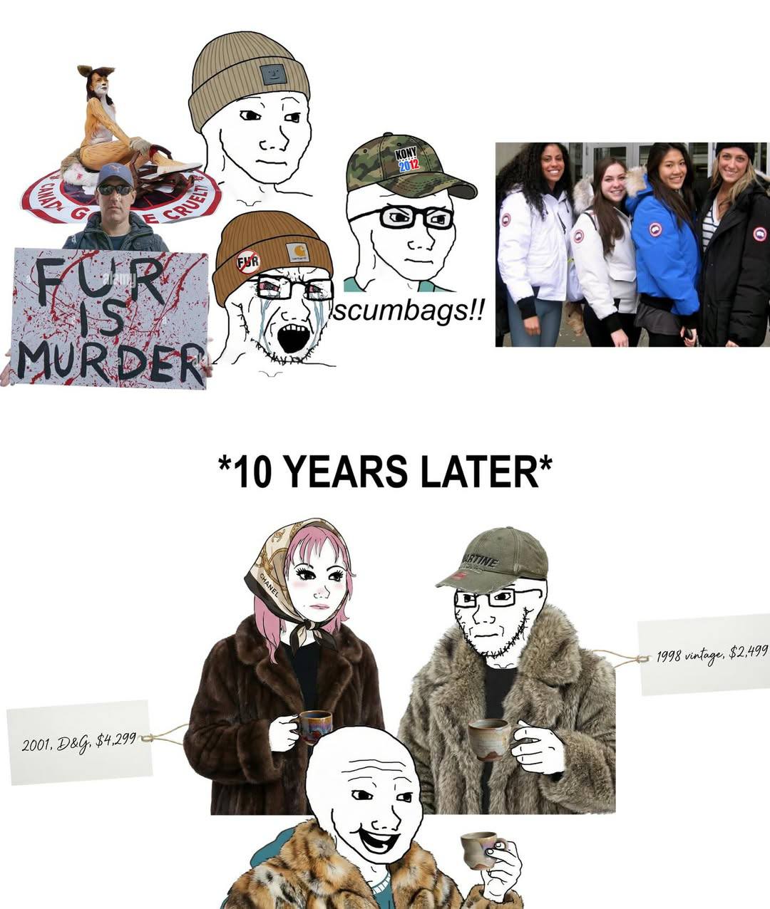 a 2. 2 *10 YEARS LATER* 1998 $2499 2001, DEG, $4,299 ‘2 we