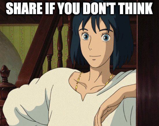 SHARE IF YOU DON'T THINK