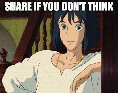 SHARE IF YOU DON'T THINK