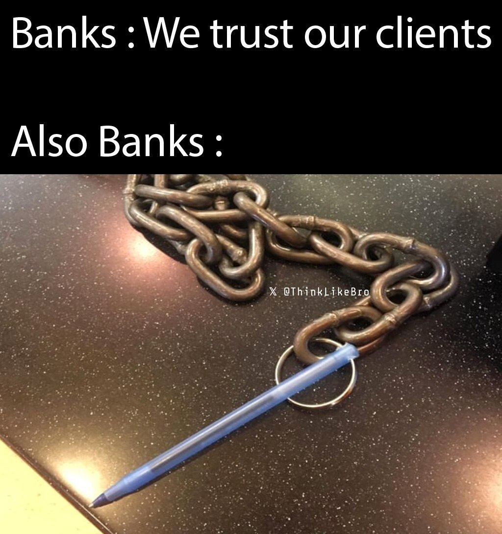 Banks We trust our clients Also Banks