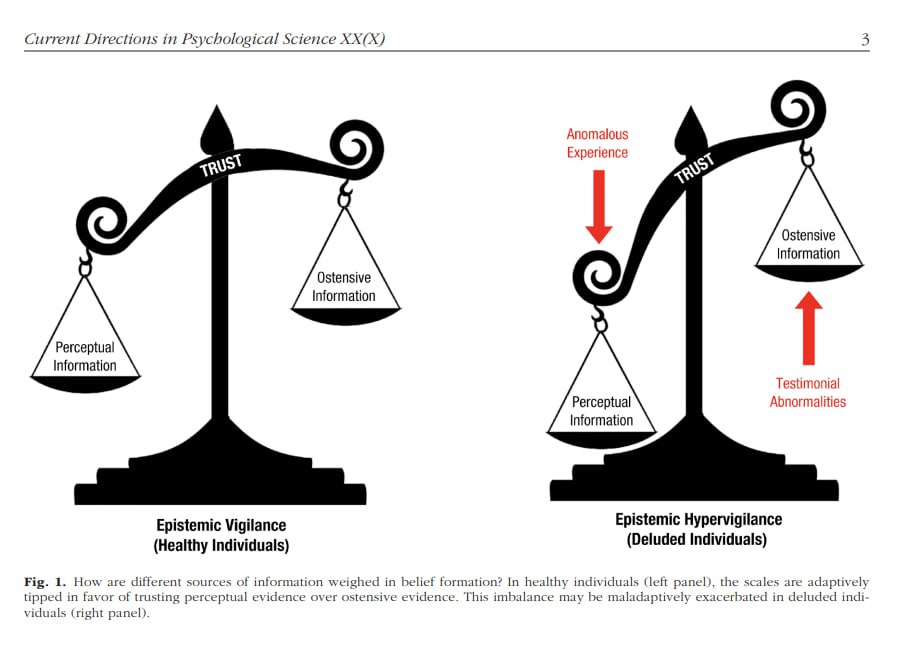 'Schizo' Content as Mass Epistemic Hypervigilance

Delusions are characterised by paradoxically excessive levels of credulity and rigidity - adopting beliefs on minimal evidence, and holding steadfast