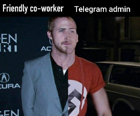 Friendly co-worker Telegram admin