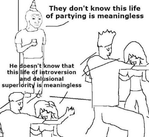 They don't know this life partying is meaningless Не 'tknow that of introversion sional supe 15| meaningless 4