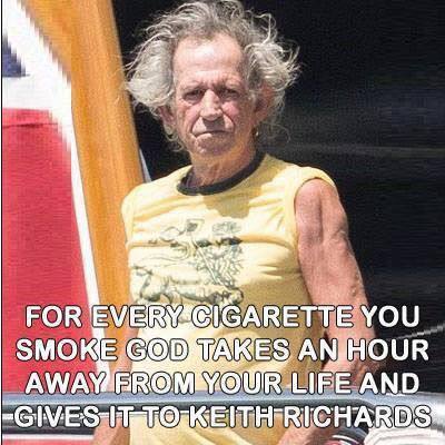 on FOR EVERVACIGARETTE YOU SMO TAKES ANjHOUR LIFE AND