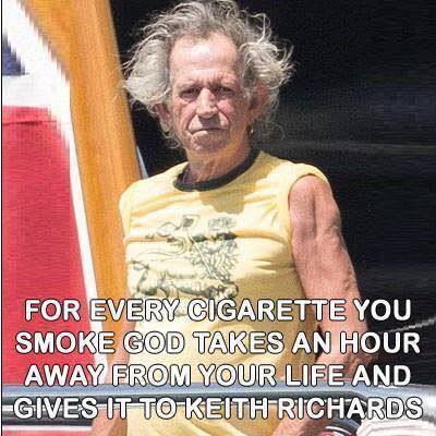 on FOR EVERVACIGARETTE YOU SMO TAKES ANjHOUR LIFE AND