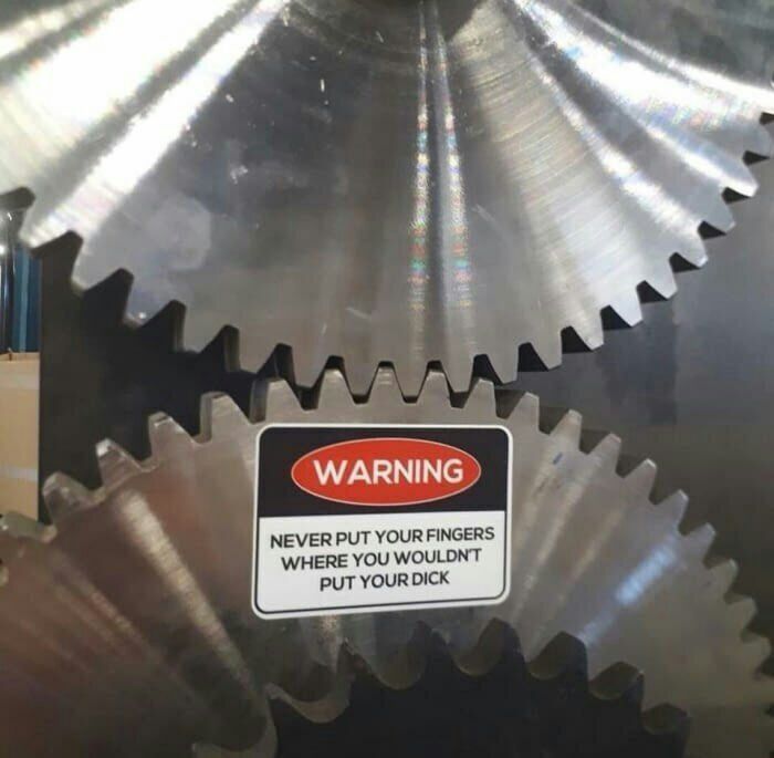 WARNING NEVER PUT YOUR FINGERS WHERE YOU WOULDNT