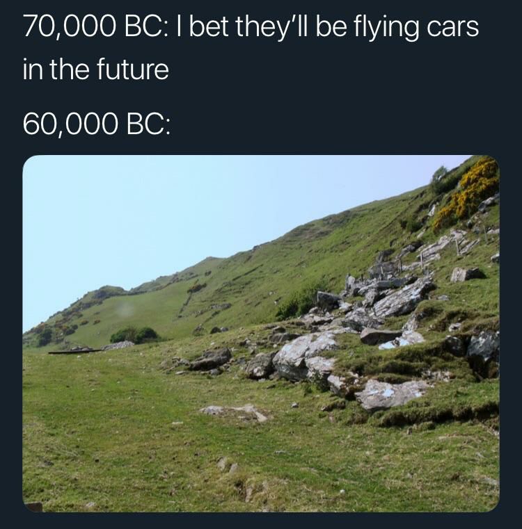 70,000 bet they'll be flying cars in the future 60,000