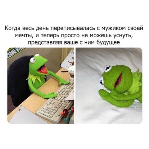 Когда весь день переписывалась с мужиком своей мечты, и теперь просто не можешь уснуть, представляя ваше с ним будущее С